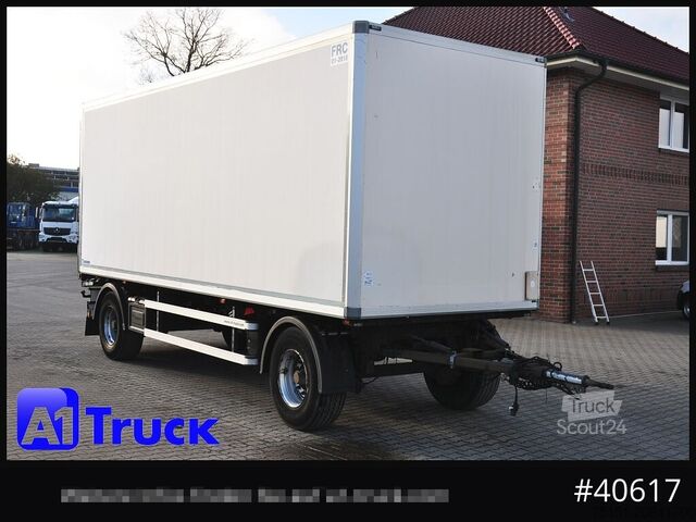 Dobozos pótkocsi KRONE Koffer ISO, stakr isoliert ehemaliger Kühlkoffer, Aluboden