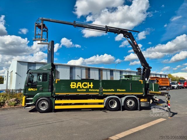 Ladbil med lad MAN TGS 26.420 6x2-4 LL Hiab 177K PRO 2 Stück