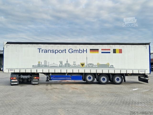 Öppen semitrailer med kapell SCHMITZ CARGOBULL SCS 24/L - 13.62 EB PowerCurtain Liftachse