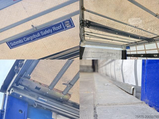 Öppen semitrailer med kapell SCHMITZ CARGOBULL SCS 24/L - 13.62 EB PowerCurtain Liftachse