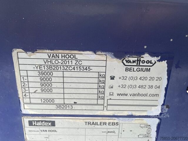 Trasporto di container Van Hool 3B2013 20 FT Chassis / BPW Axles / Discbrakes /...