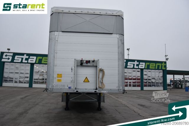 Ανοιχτό ημιρυμουλκούμενο με μουσαμά SCHMITZ CARGOBULL Tautliner, Hubdach, Palka, LED, Liftachse, XL