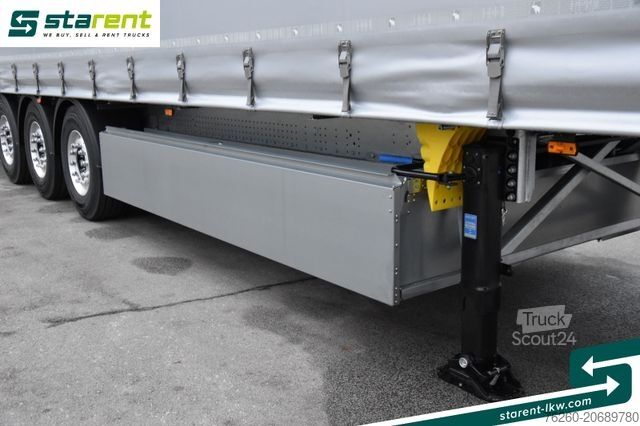 Ανοιχτό ημιρυμουλκούμενο με μουσαμά SCHMITZ CARGOBULL Tautliner, Hubdach, Palka, LED, Liftachse, XL