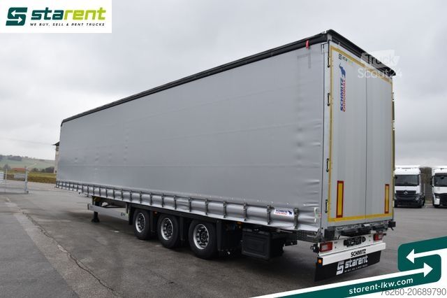 Ανοιχτό ημιρυμουλκούμενο με μουσαμά SCHMITZ CARGOBULL Megatrailer Hubdach Liftachse D.C. 9.5 Zert.