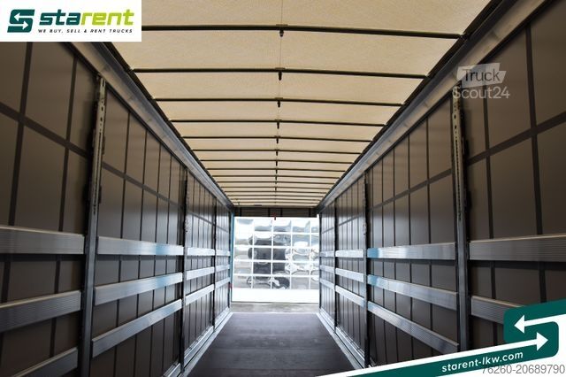 Ανοιχτό ημιρυμουλκούμενο με μουσαμά SCHMITZ CARGOBULL Megatrailer Hubdach Liftachse D.C. 9.5 Zert.