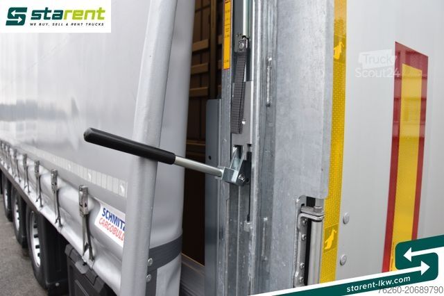 Ανοιχτό ημιρυμουλκούμενο με μουσαμά SCHMITZ CARGOBULL Megatrailer Hubdach Liftachse D.C. 9.5 Zert.