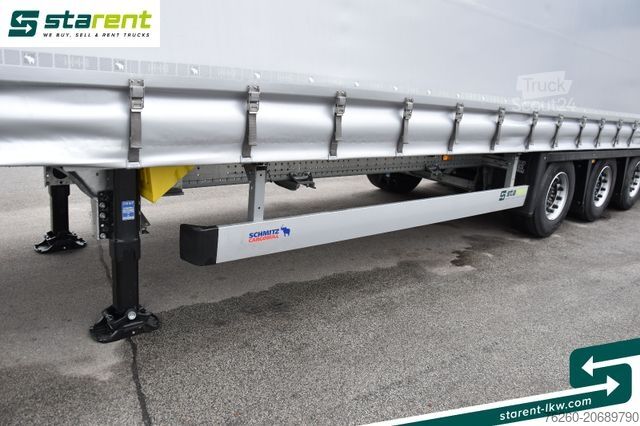 Ανοιχτό ημιρυμουλκούμενο με μουσαμά SCHMITZ CARGOBULL Megatrailer Hubdach Liftachse D.C. 9.5 Zert.