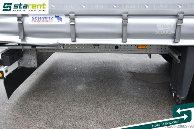 Ανοιχτό ημιρυμουλκούμενο με μουσαμά SCHMITZ CARGOBULL Megatrailer Hubdach Liftachse D.C. 9.5 Zert.