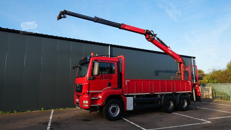  MAN TGS 33.440 6x4 open box with Palfinger crane