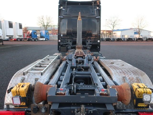Camión portacontenedores de gancho Scania R 500 6x2/4 NGS Lenkachse Meiller Leder Vollluft