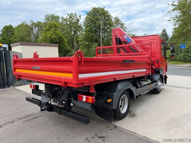 Фургон с краном на шасси грузовика MERCEDES-BENZ Atego 818 Kipper KRAN Greifer FUNK AHK