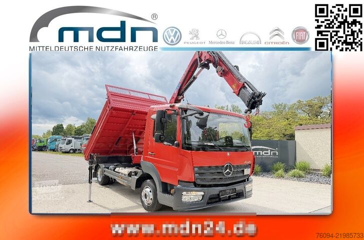 Трёхсторонний самосвальный фургон MERCEDES-BENZ Atego 818 Kipper KRAN Greifer FUNK AHK