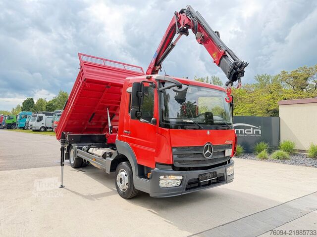 Трёхсторонний самосвальный фургон MERCEDES-BENZ Atego 818 Kipper KRAN Greifer FUNK AHK