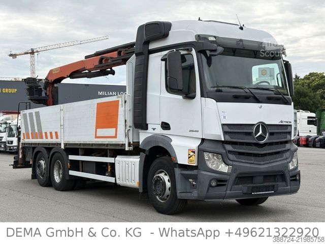 Ciężarówka z płaską platformą MERCEDES-BENZ Actros 2545*Palfinger 21.001*Retarder*