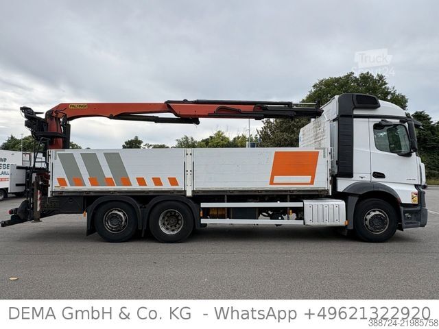 Ciężarówka z płaską platformą MERCEDES-BENZ Actros 2545*Palfinger 21.001*Retarder*
