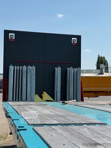 Auflieger Langendorf Auflieger ST-3 Plateau Satteltieflader teleskopierbar, nachlaufgelenkt, nicht überfahrbar