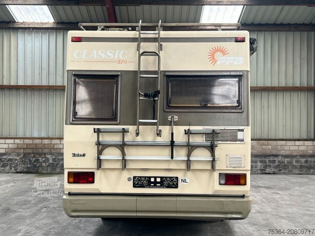 Integrētais kemperis TABBERT FFB 570 Classic Fiat 2.5 Turbo Diesel Hubbett Tv