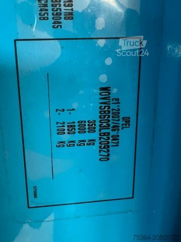 Dodávkový podvozek OPEL Movano 2.3 CDTi Fahrgestell Maxi Klima Lkw 3,5t