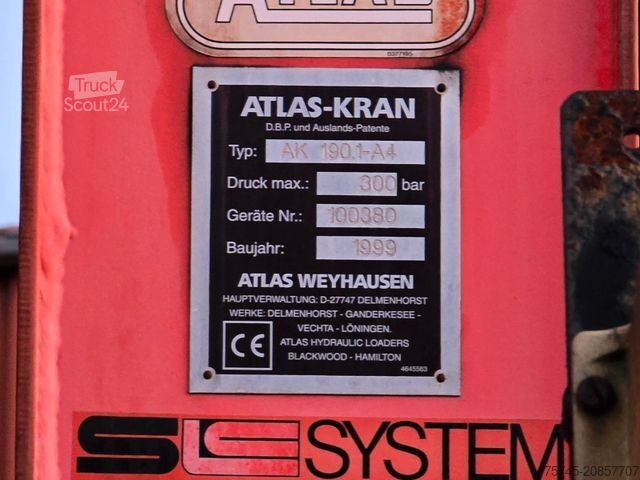 Semitrailer WECON AWD 218 * 2X VORHANDEN * ATLAS KRAN * REMOTE