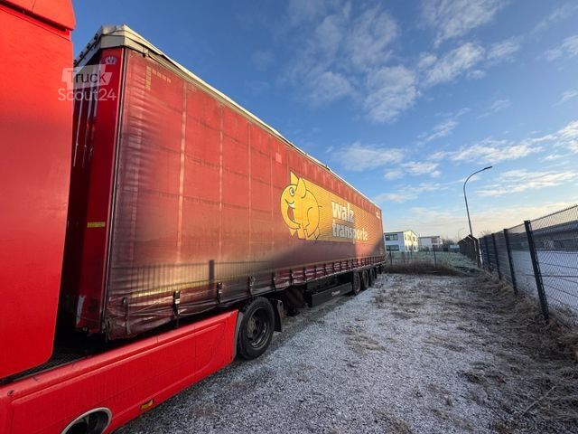 Otevřený návěs s plachtou KRONE SD/Liftachse