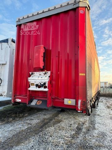 Nyitott ponyvás félpótkocsi KRONE SD/Liftachse