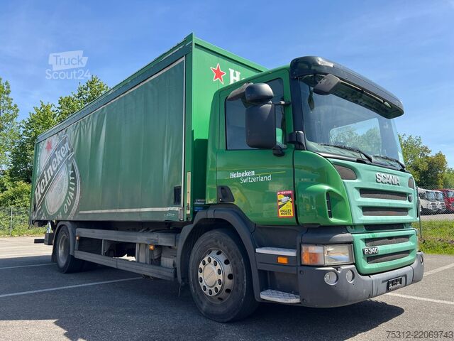 Gėrimų sunkvežimis Scania P340  E3 Alu-Latten LBW AHK Alufelgen Blatt Luft