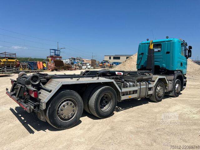 Kampós konténerszállító teherautó Scania R410  E6 8x2 Retarder Lift Lenkachse