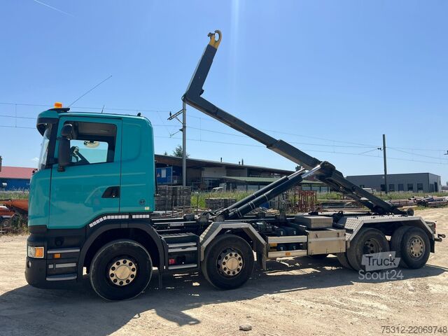 Kampós konténerszállító teherautó Scania R410  E6 8x2 Retarder Lift Lenkachse