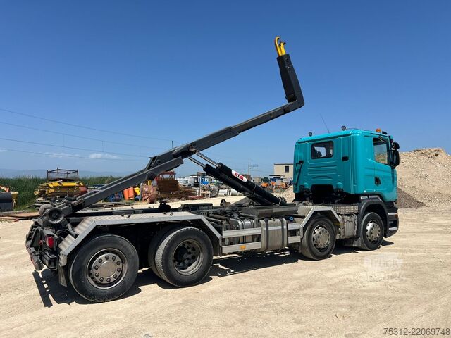 Kampós konténerszállító teherautó Scania R410  E6 8x2 Retarder Lift Lenkachse