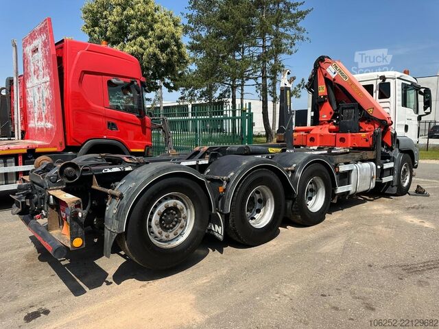 Système de bras à crochet MAN TGS 35.400 8x4 TRIDEM HOOKLIFT T22 + CRANE PALF...