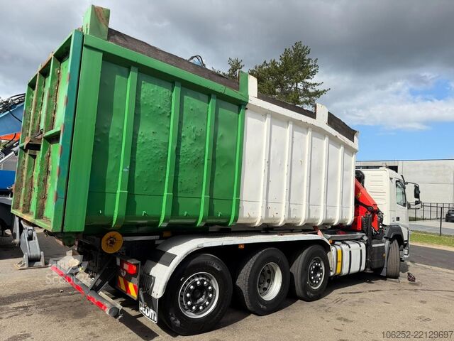 Система крюкових кронштейнів Volvo FM 420 8x2 HOOKLIFT + CRANE PALFINGER PK19.001 ...