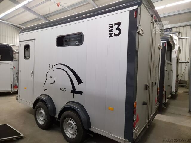 Arklių pervežimo priekaba Cheval Liberté Aluline Maxi 3 mit Hecktüren 3500kg 3 Pferde Neu