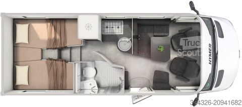 Caravana semiintegrada Hymer/Eriba B-Klasse MC T 600 MB Premium