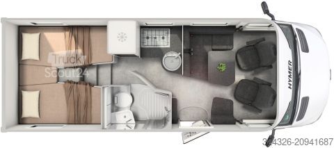 Caravana semiintegrada Hymer/Eriba B-Klasse MC T 600 MB Premium