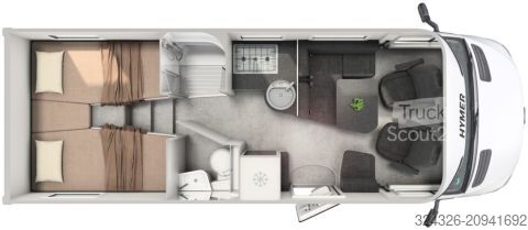 Caravana semiintegrada Hymer/Eriba B-Klasse MC T 680 Autark