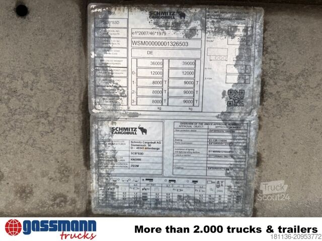 Polpriklopnik kiper Schmitz SKI 24 SL 7.2, Stahlmulde ca. 24m³, Liftachse