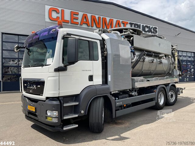 Vehicul de aspirație Man TGS 28.440 FFG Flensburger 12,5m³ Saug/Spul com...