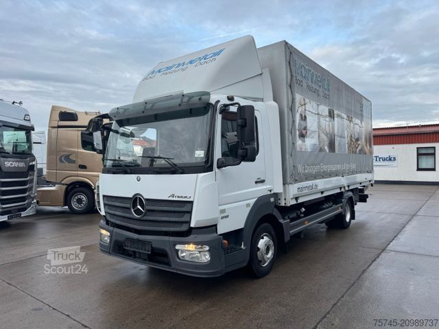 Camion bĂąchĂ© MERCEDES-BENZ ATEGO 818 * MOTORBREMSE * LBW BĂR 1t * KAMERA *