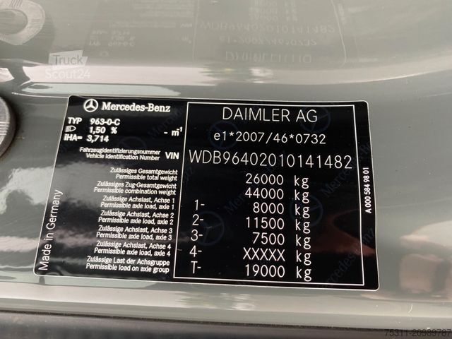 Haakarm vrachtwagen MERCEDES-BENZ 2645 Arocs HAD|MEILLER RK20.65*Schub/Knick*Reta.