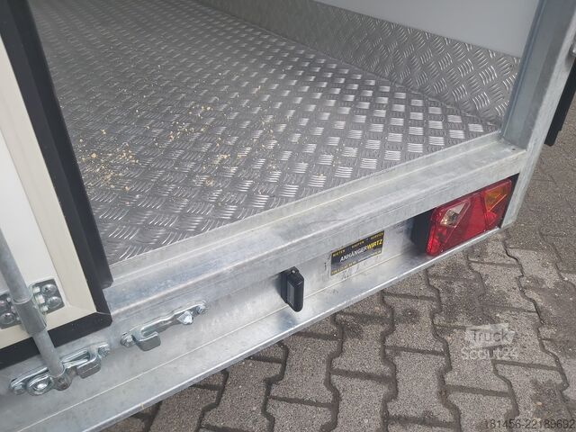 Koeltransport trailershop sale Lebensmitel Kühlanhänger mit Seitentür Innen 420x180x200cm