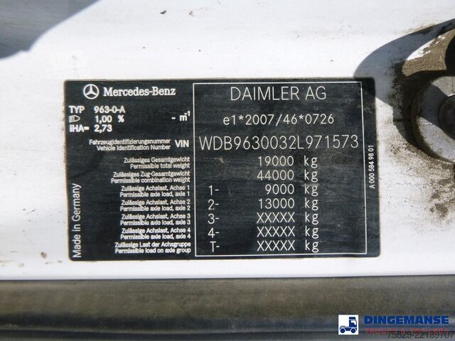 Szívó jármű Mercedes-Benz Antos 1842 4x2 RHD Saugbagger / vacuum excavator