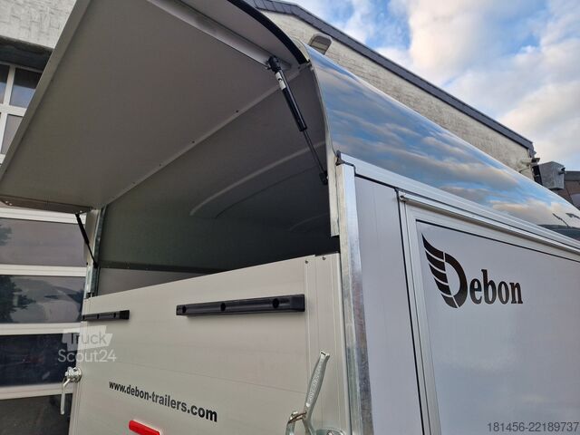 Verkoopaanhanger trailershop Debon Roadster 400 Seitenklappe direkt