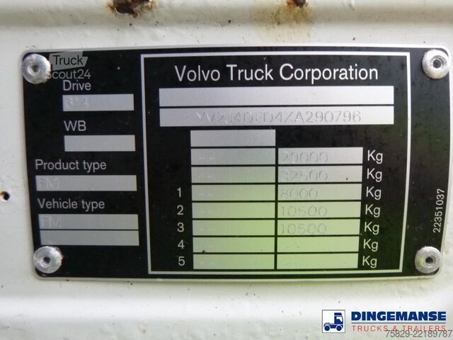 Kolkenzuiger Volvo FM7 290 6X4 RHD vacuum tank 13.7 m3