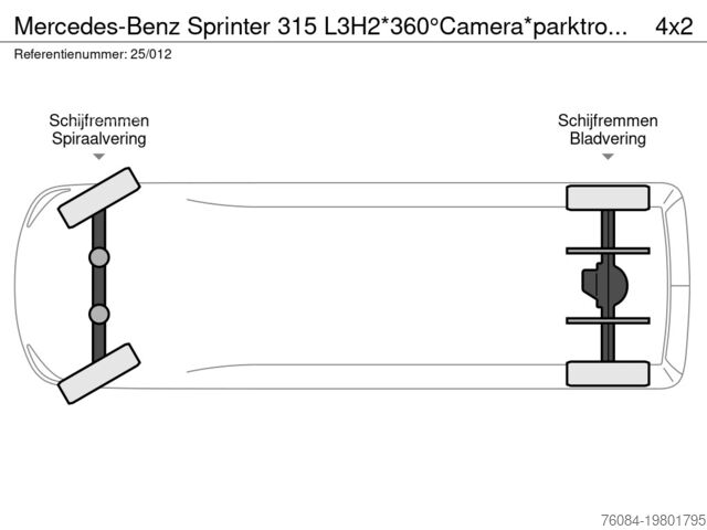 Furgão de caixa Mercedes-Benz Sprinter 315 L3H2*360°Camera*parktronic*cruise ...