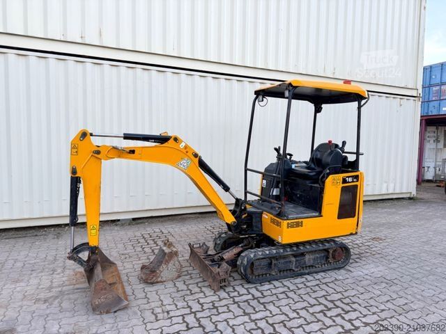 Mini-pelle JCB 16C-1 /2022 BJ/ 988 H / verbr. Laufwerk/2xLöffel