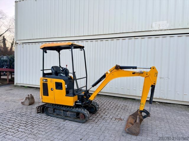 Mini-pelle JCB 16C-1 /2022 BJ/ 988 H / verbr. Laufwerk/2xLöffel