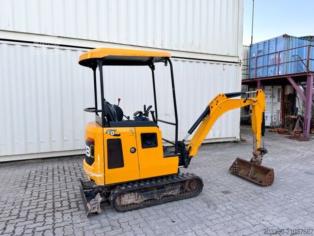 Mini-pelle JCB 16C-1 /2022 BJ/ 847 H / verbr. Laufwerk/2xLöffel