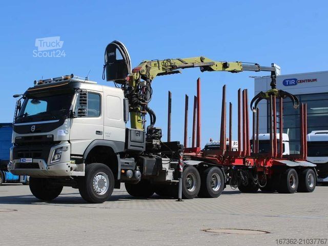 Camion forestier VOLVO FMX 500, 6X6,LOGLIFT F265Z95 +trailer DOLL(2007)