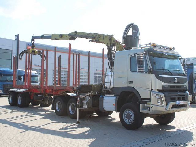 Camion forestier VOLVO FMX 500, 6X6,LOGLIFT F265Z95 +trailer DOLL(2007)