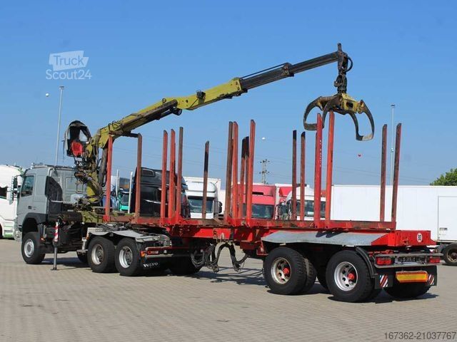 Camion forestier VOLVO FMX 500, 6X6,LOGLIFT F265Z95 +trailer DOLL(2007)